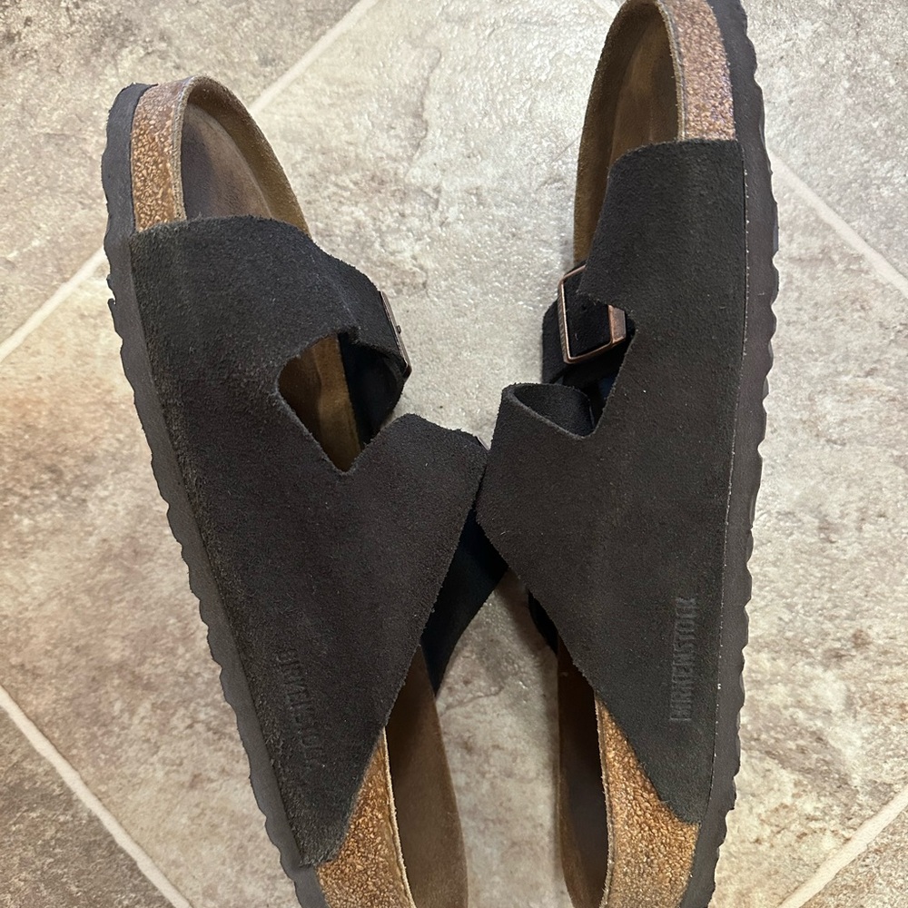Birkenstock Men's Brown Suede Sandals - Picture 4 of 7